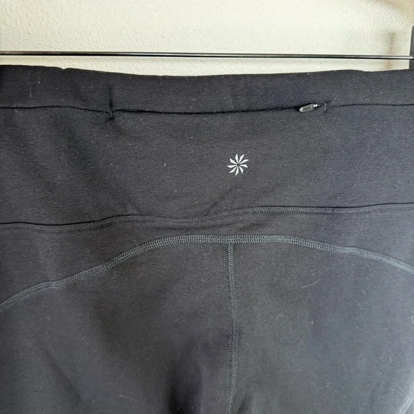 Athleta Altitude Tight Polartec Power Stretch Pants Black Winter Large Petite - Picture 7 of 8